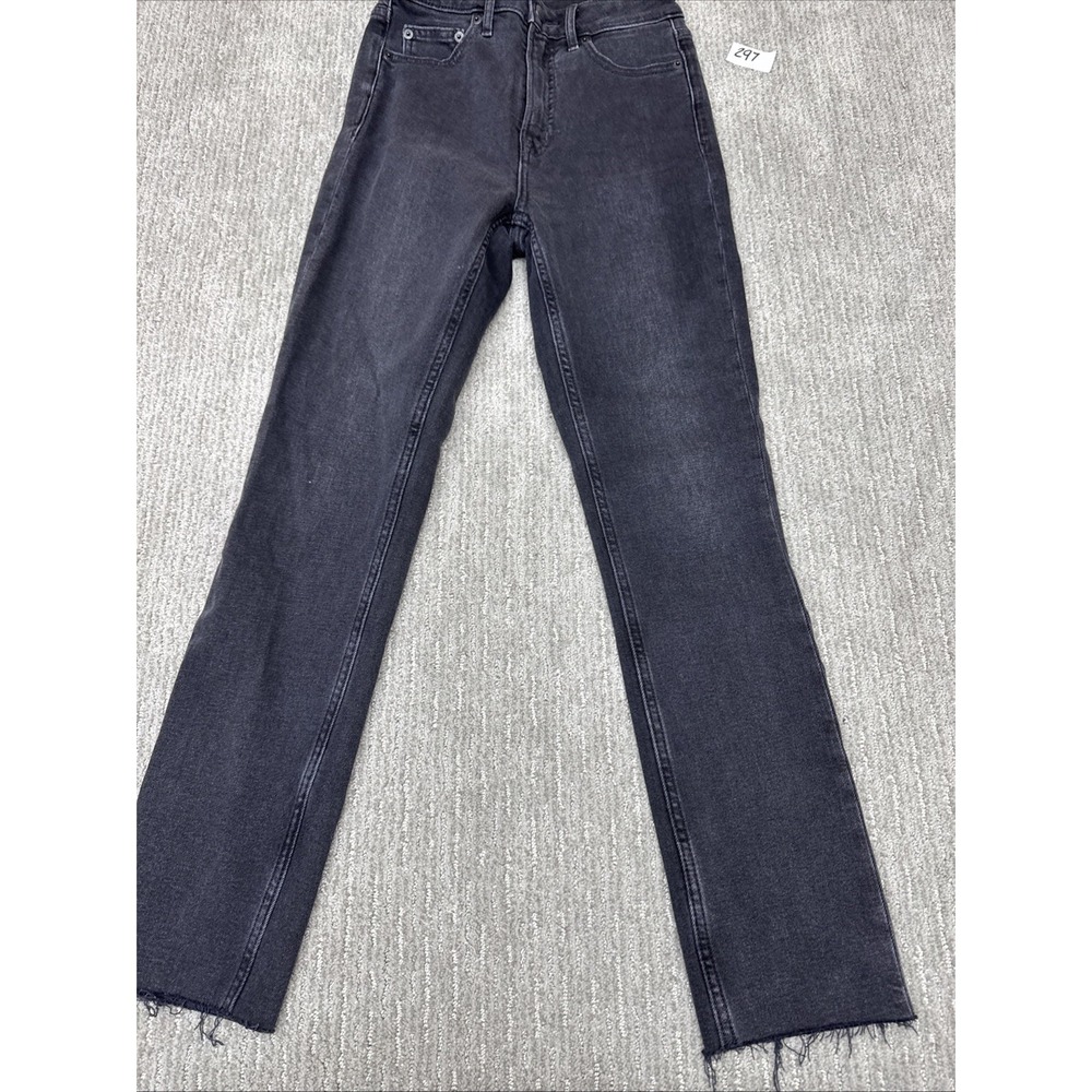 Gap Vintage Slim Sky High Jeans Zero Regular Inseam 25 Color Black #297 - Picture 3 of 16